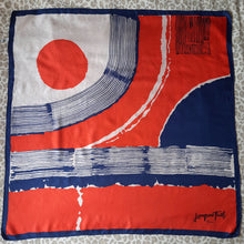 Charger l'image dans la galerie, Foulard vintage Lessly - Pure soie. Imprimé impressionniste. Jacques Fath. Made in France.