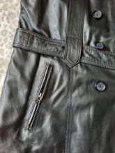 Charger l'image dans la galerie, Veste vintage Ilda - Cuir d'agneau noir. Taille M, 38, 40. YKS Leather