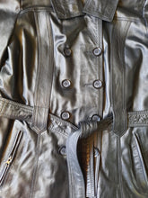 Charger l'image dans la galerie, Veste vintage Ilda - Cuir d'agneau noir. Taille M, 38, 40. YKS Leather