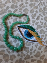 Charger l'image dans la galerie, Collier ancien Lilianne - Raz du cou / Choker en pierres rondes type jade.