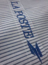 Charger l'image dans la galerie, Chemise vintage Martin - Blanc à rayures bleues à logo. Taille L, 40, 42. La poste. C. Bocage.