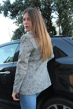 Charger l'image dans la galerie, Blazer "Seconde" Clarisse - Imprimé floral. Taille M, 38 40. Fabriqué en France