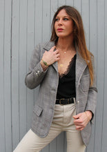Charger l'image dans la galerie, Blazer vintage Cassandra - Nina Ricci. Imprimé Prince-de-Galles. Taille 36 38