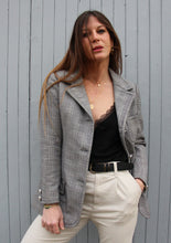 Charger l'image dans la galerie, Blazer vintage Cassandra - Nina Ricci. Imprimé Prince-de-Galles. Taille 36 38