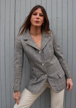 Charger l'image dans la galerie, Blazer vintage Cassandra - Nina Ricci. Imprimé Prince-de-Galles. Taille 36 38