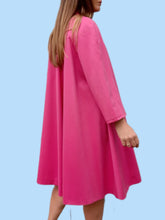 Charger l'image dans la galerie, Manteau vintage Solveig - Laine rose, oversize. Taille M, L, 38, 40, 42