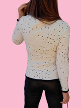 Charger l'image dans la galerie, Cardigan "Seconde" Phœbe - Perles fantaisies. Taille XS, 34, 36. Made in Italy