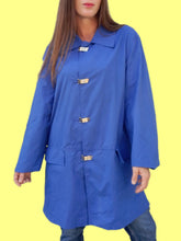 Charger l'image dans la galerie, Coupe vent vintage Luna - Bleu roi. Taille XXL, 44, 46. Dispari by Incom