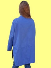 Charger l'image dans la galerie, Coupe vent vintage Luna - Bleu roi. Taille XXL, 44, 46. Dispari by Incom