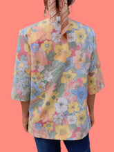 Charger l'image dans la galerie, Blazer vintage Ambroise - Fleuri. Taille XL, 42, 44. Karting. Made in France.