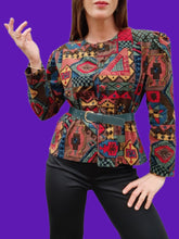 Charger l'image dans la galerie, Veste vintage Marion - Velours coloré. Taille L, 40, 42. Made in France