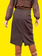 Charger l'image dans la galerie, Jupe crayon vintage Ava - Marron. Taille XL, 42, 44. Caroline Rohmer