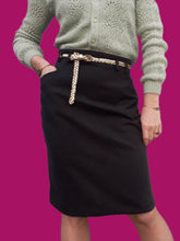 Charger l'image dans la galerie, Jupe vintage Katie - Pure laine vierge grise. Taille L, 40 42. Fabriqué en France