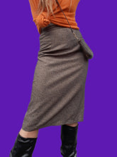 Charger l'image dans la galerie, Jupe vintage Aimée - Coupe crayon & tissus chiné. Taille XS, 34, 36