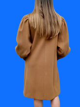 Charger l'image dans la galerie, Caban vintage Justine - Laine et Cachemire camel. Taille L, 40, 42. Made in France