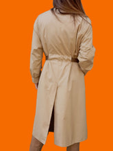 Charger l'image dans la galerie, Trench-coat vintage Louise - Beige miel. Taille M, 38, 40. Made in France