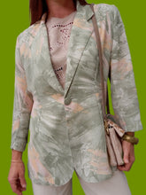 Charger l'image dans la galerie, Veste mi-saison vintage Coralie - Feuillage. Taille L, 40, 42. Made in France