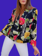 Charger l'image dans la galerie, Blazer vintage Sally - Imprimé floral. Taille L ou 40, 42. Rohmer