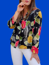 Charger l'image dans la galerie, Blazer vintage Sally - Imprimé floral. Taille L ou 40, 42. Rohmer