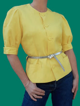 Charger l'image dans la galerie, Veste vintage Fanny - Manches bouffantes. Taille M, 38, 40. Fabriqué en France.