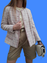 Charger l'image dans la galerie, Veste vintage Carla - Tweed rose et lilas. Taille M, 36, 38