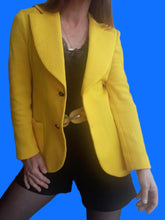Charger l'image dans la galerie, Blazer vintage Avril - Jaune vif. Taille S, 36, 38