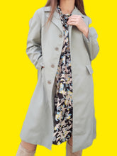 Charger l'image dans la galerie, Trench-Coat vintage Clémence - Vert d'eau. Taille M, 38, 40