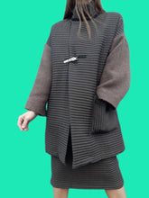 Charger l'image dans la galerie, Ensemble vintage Katarina - Veste oversize & Jupe crayon. Taille S, 36, 38. Bellocoton. Fabriqué en France