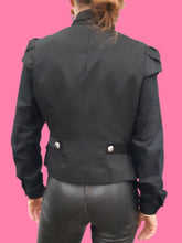 Charger l'image dans la galerie, Gilet "Seconde" Orlane - A effet de superposition noir et Argenté. Taille M, 38, 40.