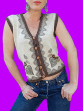 Charger l'image dans la galerie, Gilet vintage Luce - En laine d'agneau. Taille M, 36, 38. René Derhy