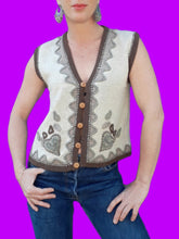 Charger l'image dans la galerie, Gilet vintage Luce - En laine d'agneau. Taille M, 36, 38. René Derhy