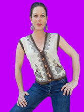 Charger l'image dans la galerie, Gilet vintage Luce - En laine d'agneau. Taille M, 36, 38. René Derhy