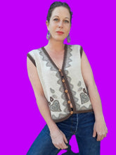Charger l'image dans la galerie, Gilet vintage Luce - En laine d'agneau. Taille M, 36, 38. René Derhy