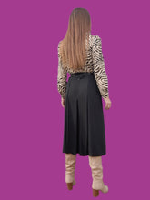 Charger l'image dans la galerie, Jupe-Culotte vintage Ariane - Plissée fluide noire. Taille M, 38, 40. Solphin