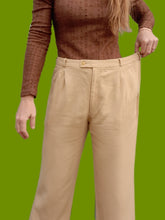 Charger l'image dans la galerie, Pantalon vintage Amandine - Beige. Taille XL, 42, 44. Yves Saint Laurent. Made in France