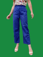 Charger l'image dans la galerie, Pantalon vintage Brooke - Bleu de travail. Taille L, 40, 42. Adolphe Lafont