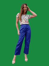 Charger l'image dans la galerie, Pantalon vintage Brooke - Bleu de travail. Taille L, 40, 42. Adolphe Lafont