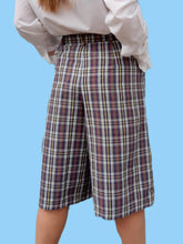 Charger l'image dans la galerie, Short vintage Armande - Madras. Taille S, 36, 38. Made in France.