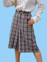 Charger l'image dans la galerie, Short vintage Armande - Madras. Taille S, 36, 38. Made in France.