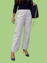 Charger l'image dans la galerie, Pantalon marin vintage Marina - Coton - A pont. Taille M, 38, 40. Made in France