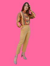 Charger l'image dans la galerie, Pantalon vintage Soline - Moutarde. Taille M, 38, 40. Fabriqué en France
