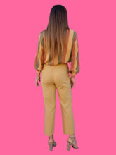 Charger l'image dans la galerie, Pantalon vintage Soline - Moutarde. Taille M, 38, 40. Fabriqué en France