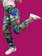 Charger l'image dans la galerie, Pantalon vintage Stella - Imprimés fantaisie. Taille S, 36, 38