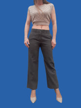 Charger l'image dans la galerie, Pantalon vintage Maëlle - Yves Saint Laurent. Rayures rouges. Taille S, 36, 38