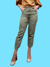 Charger l'image dans la galerie, Pantalon Solange - Broderies dorées. Taille S, 36, 38