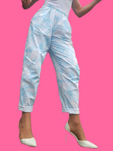 Charger l'image dans la galerie, Pantalon vintage Mélia - Coton fleuri. Taille M, 36, 38. Fabriqué en France