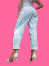 Charger l'image dans la galerie, Pantalon vintage Mélia - Coton fleuri. Taille M, 36, 38. Fabriqué en France