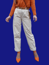 Charger l'image dans la galerie, Pantalon vintage Stephen - Coton beige. Taille M, 38, 40. Fabriqué en France