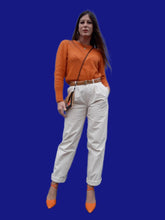 Charger l'image dans la galerie, Pantalon vintage Stephen - Coton beige. Taille M, 38, 40. Fabriqué en France