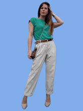 Charger l'image dans la galerie, Pantalon vintage Cassandre - Coupe large. Taille M, 38, 40. Fabriqué en France